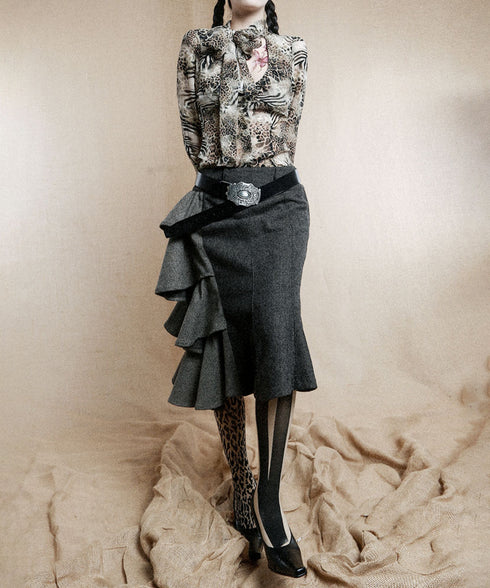 Back Tiered Skirt